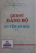 LỊCH SỬ ĐẢNG BỘ HUYỆN AN HẢI 1955 - 1995 (BẢN GỐC)